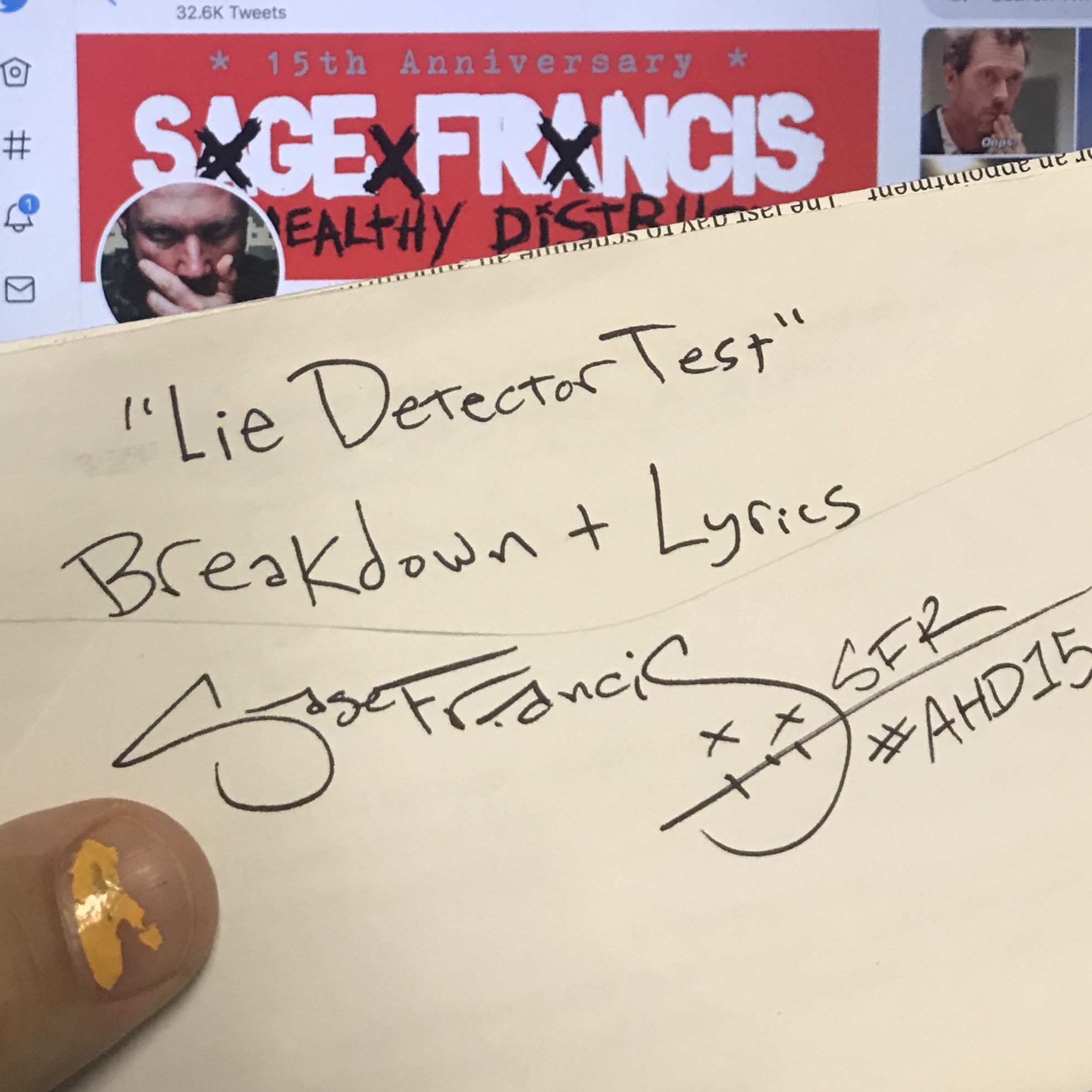 Sage Francis A Healthy Distrust Lyrics Song Breakdowns